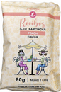 Rooibos iced tea powder package with peach flavor, 80g, for making 1 litre of tea.
