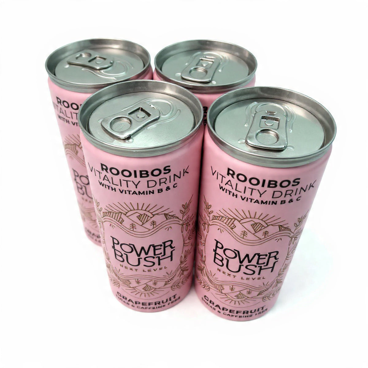 Rooibos Power Bush Organic Rooibos Vitality Drink – 250ml single cans