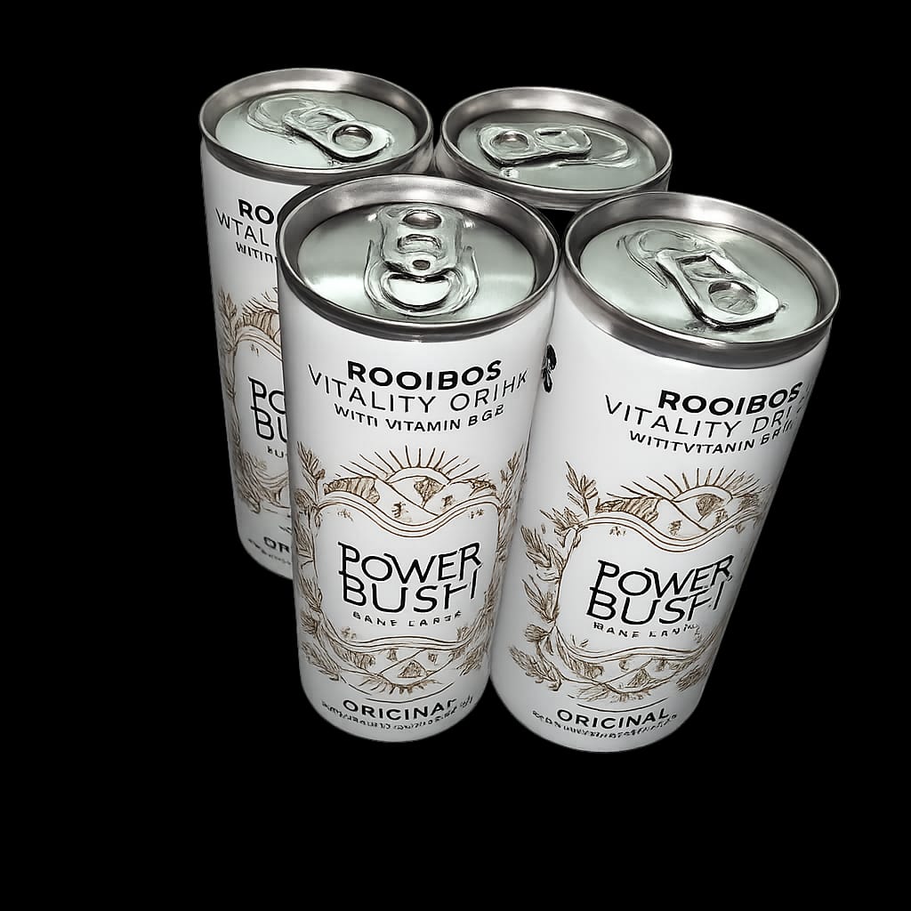 Rooibos Power Bush Organic Rooibos Vitality Drink – 250ml single cans